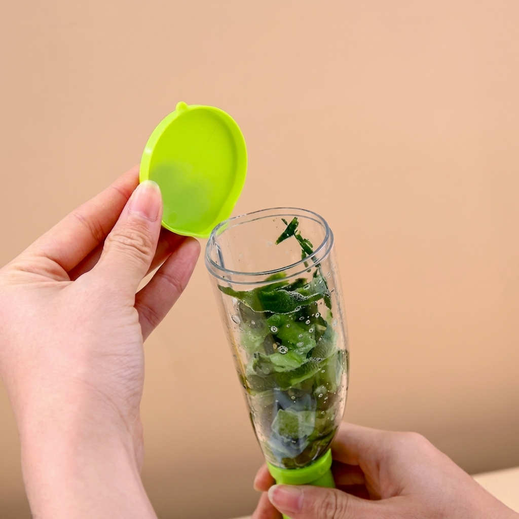 2-in-1 Vegetable & Fruit Peeler with Storage Container | Stainless Steel Blade Multipurpose Kitchen Peeling Tool (Green)