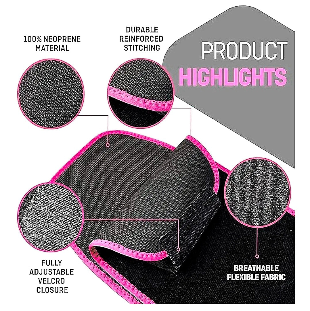 Sweat Slim Waist Trainer Belt – Sauna Tummy Trimmer for Fat Burn & Body Shaping