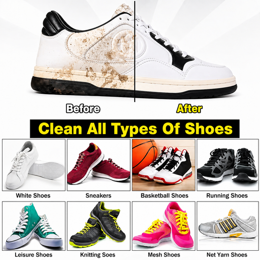 Shoe Cleaning Wet Wipes (80 Pack) – Instant Shoe Cleaner | Travel-Friendly, No Water Needed | Safe for All Shoes