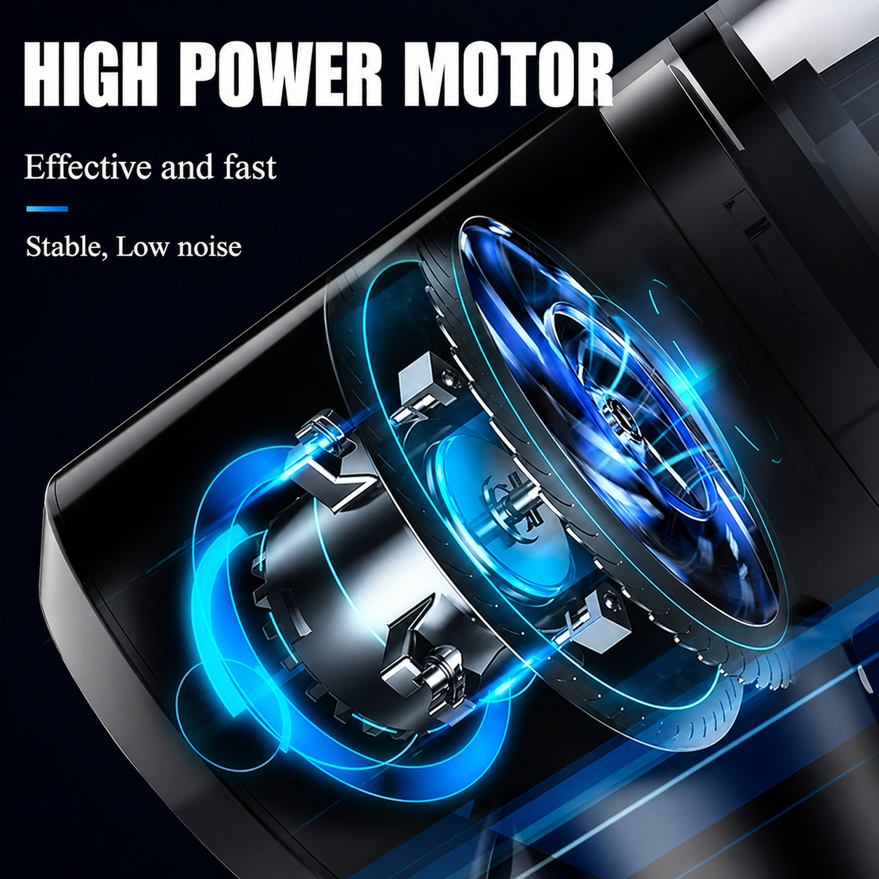 3-in-1 Mini Car Vacuum Cleaner – Wireless Rechargeable Handheld Vacuum, Blower & Dust Cleaner (High Power Suction for Car & Home)