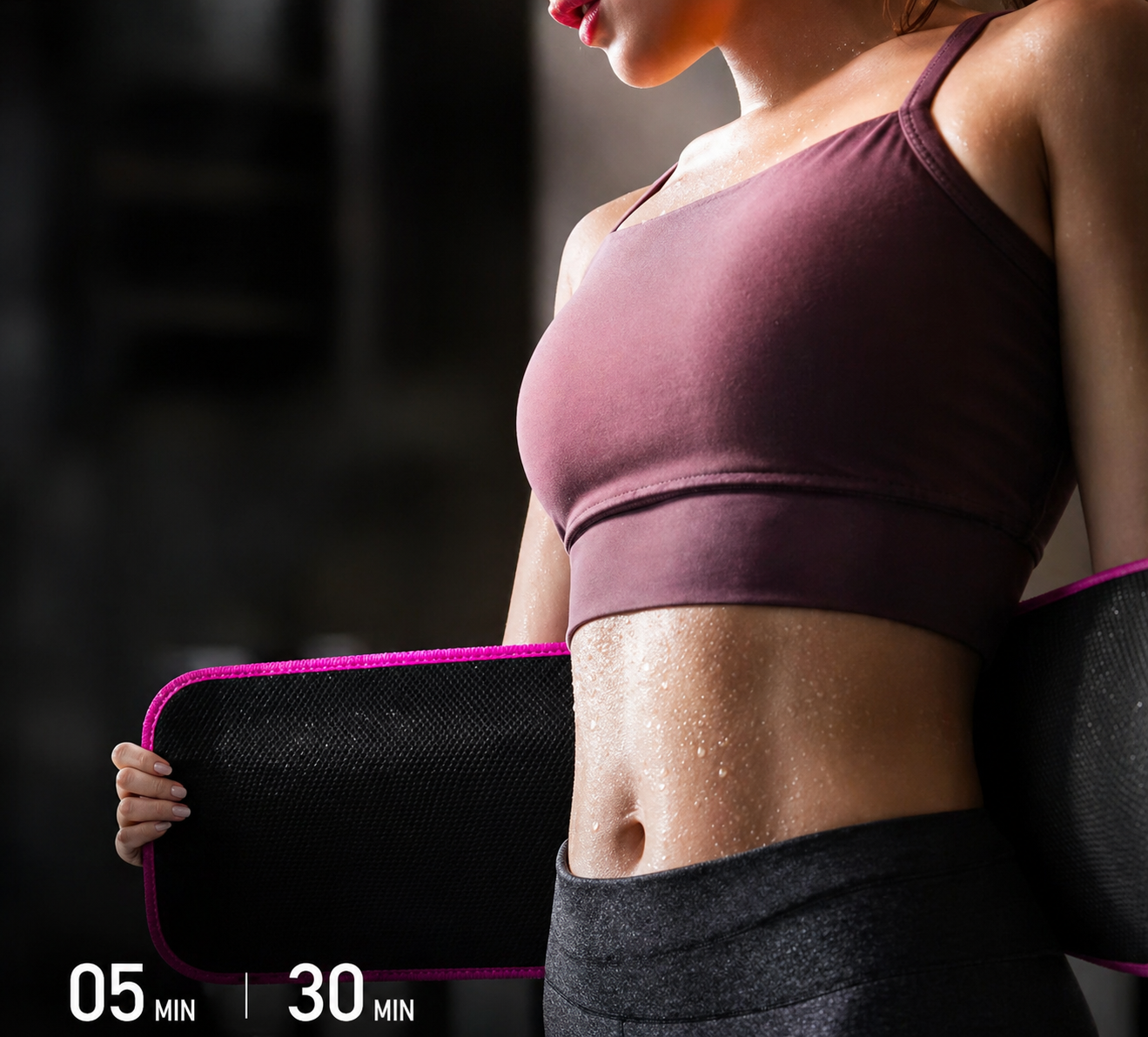 Sweat Slim Waist Trainer Belt – Sauna Tummy Trimmer for Fat Burn & Body Shaping