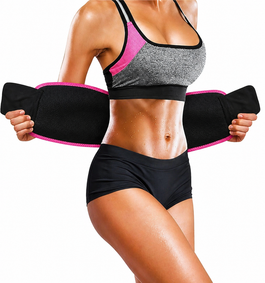 Sweat Slim Waist Trainer Belt – Sauna Tummy Trimmer for Fat Burn & Body Shaping